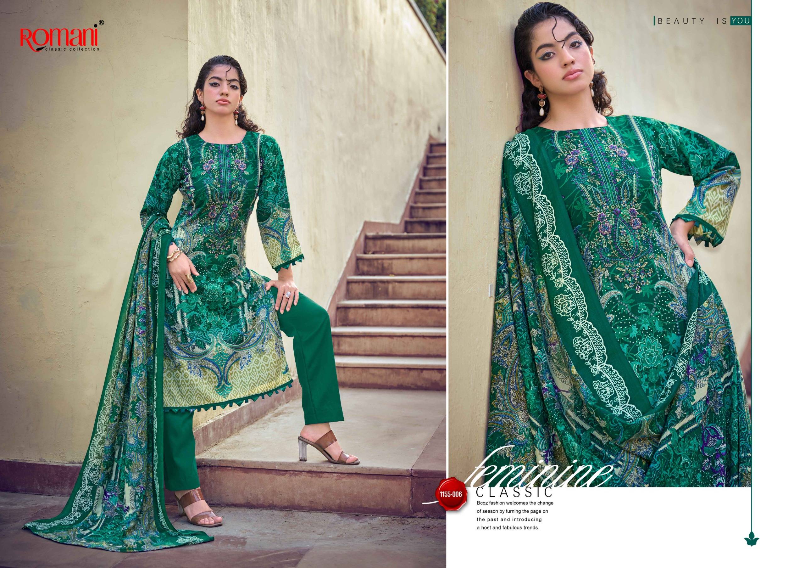 NEEDLE WONDER VOL 14 By ROMANI 001 To 008 Series Premium Soft Cotton dresses at Wholesale Price